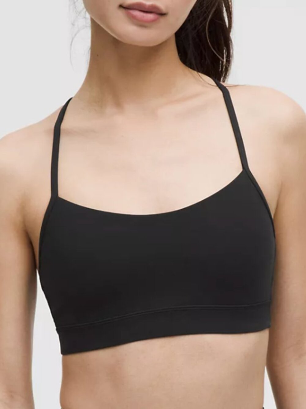 Lululemon Flow Y Bra Nulu Black size 6